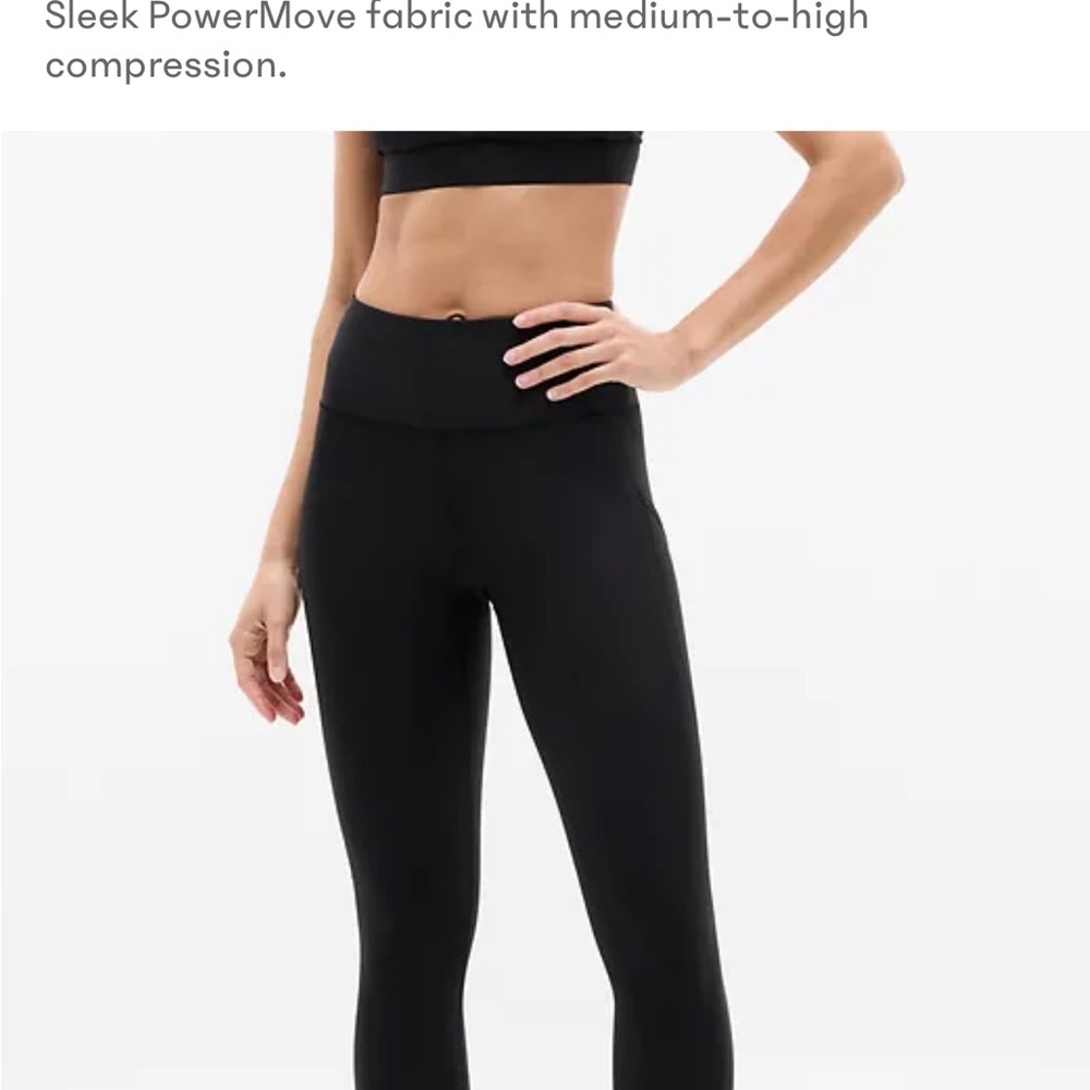 Athleta Interval Stash black leggings